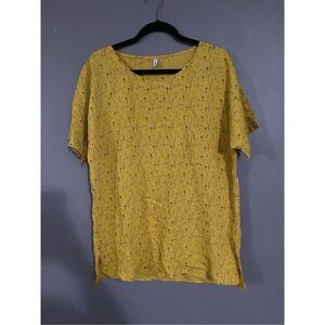 Misslook Mustard Yellow Shooting Star Top Size Large